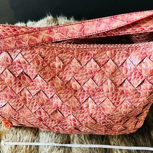 Orange Jessica Simpson basket weave bag!